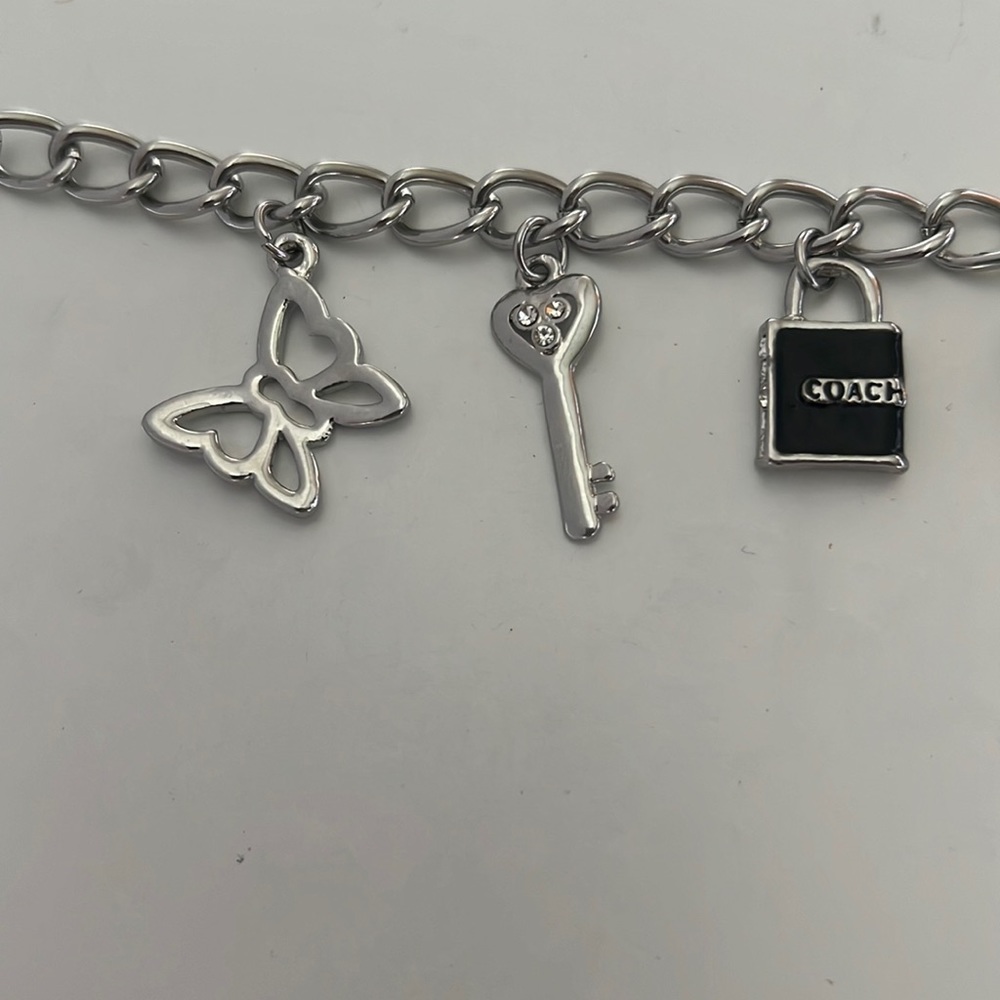 Coach Charm Bracelet with Toggle Closure, RARE - Picture 4 of 8